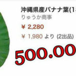 Lá chuối tươi đăng bán trên Amazon gần 500 nghìn 1 lá, mua 5 lá giảm giá còn 1 triệu 2